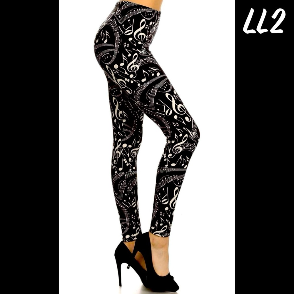 Music notes jogger pants